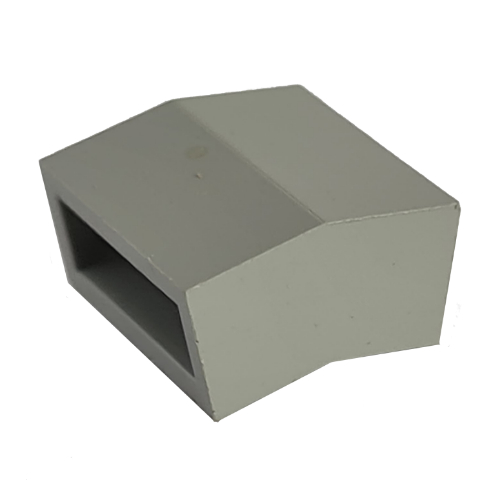 Modulex Brick Angle 2L 9 Degree 1:6 Slope in Modulex Hellgrau