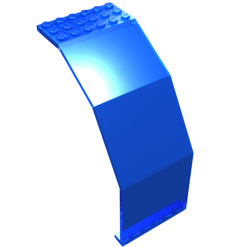 Panel 10 × 6 × 11 Trans-Dark Blue