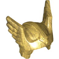Helmet with Wings and Eagle Head Pearl Gold