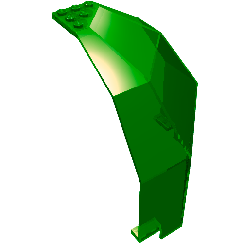 Panel 10 × 10 × 12 Quarter Dome Trans-Green