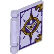 Book Cover with Chevron Print Trans-Purple