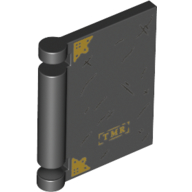 Book Cover with Gold 'TMR', Decorations print Schwarz