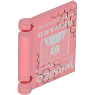 Book Cover with Wanted Poster Print Trans-Red