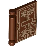 Book Cover with Dark Tan Darkhold print Reddish Brown