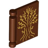 Book Cover with Gold Tree Print