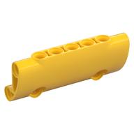 Technic Panel Curved 7 × 3 with 2 Pin Holes through Panel Surface Yellow