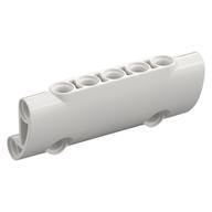 Technic Panel Curved 7 × 3 with 2 Pin Holes through Panel Surface White