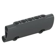 Technic Panel Curved 7 × 3 with 2 Pin Holes through Panel Surface Dark Bluish Gray