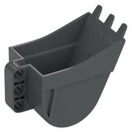 Technic Digger Bucket 4 × 7 in Dark Bluish Gray