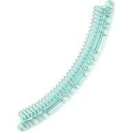 Technic Gear Rack 1/4 Circle 11 × 11, 35 Teeth Trans-Light Blue