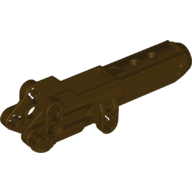 Large Figure Weapon Gun, Body with Hole on Side Dunkelbraun