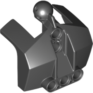 Large Figure Shoulder Cover, Armor with Holes and Ball Joint Black