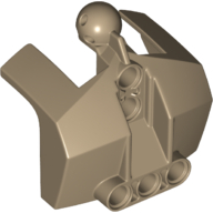 Large Figure Shoulder Cover, Armor with Holes and Ball Joint Dark Tan