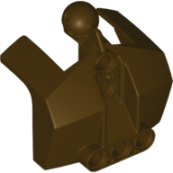 Large Figure Shoulder Cover, Armor with Holes and Ball Joint Dark Brown