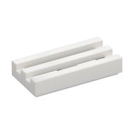 Tile Special 1 × 2 Grille with Bottom Groove Weiß