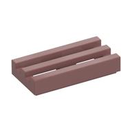 Tile Special 1 × 2 Grille with Bottom Groove Sand Red