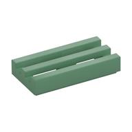 Tile Special 1 × 2 Grille with Bottom Groove Sand Green