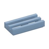 Tile Special 1 × 2 Grille with Bottom Groove Sand Blue