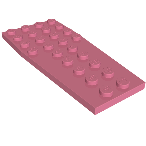 Wedge Plate 4 × 9 without Stud Notches Medium Dark Pink