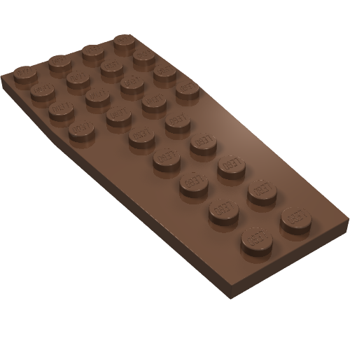 Wedge Plate 4 × 9 without Stud Notches Brown