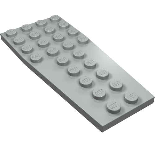 Wedge Plate 4 × 9 without Stud Notches Hellgrau