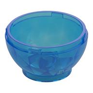 Pod, Round, Faceted 4 × 4 × 1 2/3 (Dragon Egg Bottom) Trans-Dark Blue