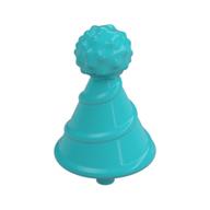 Headwear Accessory Hat with Small Pin, Clown / Party with Pin Medium Azure