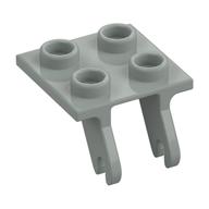 Wheel Holder 2 × 2 Thin with Clips, Plane Single Hellgrau
