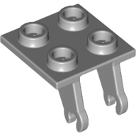 Wheel Holder 2 × 2 Thin with Clips, Plane Single