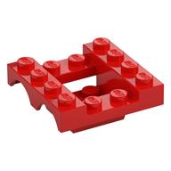 Vehicle Base 4 × 4 × 1 1/3 with Wheel Arches, 2 × 2 Recessed Center and Hole Rot