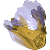 Large Figure Mask of Earth (Unity) with Marbled Trans-Purple Pattern Perlgold