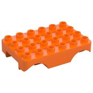 Duplo Car Base / Plate 4 × 6 Orange