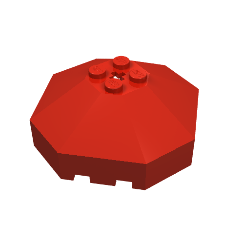 Windscreen 6 × 6 Octagonal Canopy with Axle hole Red
