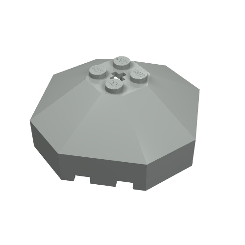 Windscreen 6 × 6 Octagonal Canopy with Axle hole Hellgrau