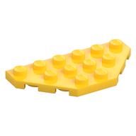 Wedge Plate 3 × 6 Cut Corners Yellow