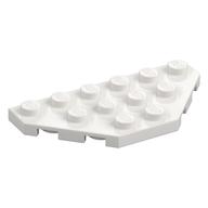 Wedge Plate 3 × 6 Cut Corners White
