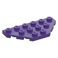 Wedge Plate 3 × 6 Cut Corners Dunkellila