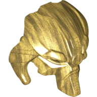 Large Figure Mask of Control Pearl Gold