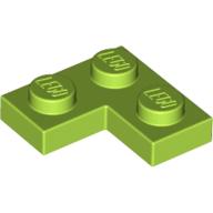 Platte 2 × 2 Ecke Limette
