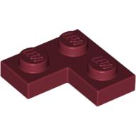 Plate 2 × 2 Corner Dark Red