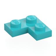 Plate 2 × 2 Corner Medium Azure