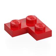 Plate 2 × 2 Corner Red