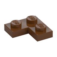 Plate 2 × 2 Corner Reddish Brown