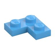 Platte 2 × 2 Ecke Mittelblau
