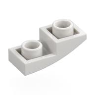 Brick Curved Inverted 2 × 1 White