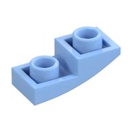 Brick Curved Inverted 2 × 1 Bright Light Blue