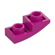 Brick Curved Inverted 2 × 1 Magenta