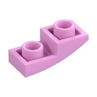 Brick Curved Inverted 2 × 1 Bright Pink