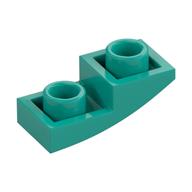 Brick Curved Inverted 2 × 1 Dark Turquoise