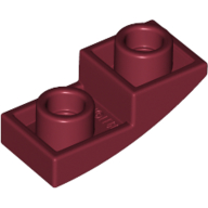 Bogenstein umgekehrt 2 × 1 Dunkelrot